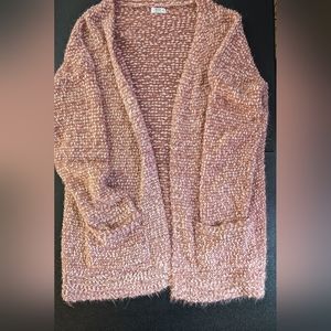 Long Ardene pink cardigan